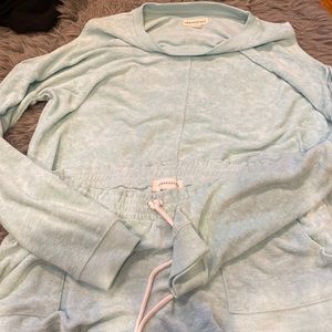 Terrycloth Matching Set- Shorts XL and Open shoulder top L